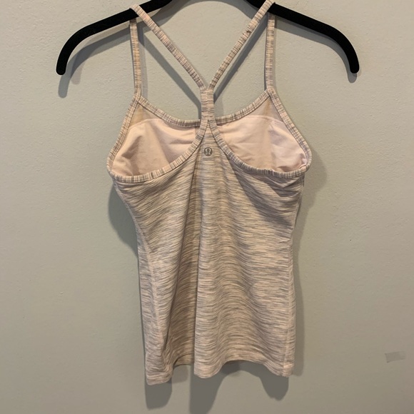 Lululemon Power Y Tank - Light Pink/Gray Space Dye - Picture 7 of 7